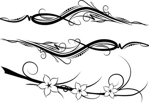 Elegant texts frames. 库存插图