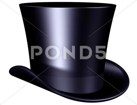 Elegant top hat Stock Illustration