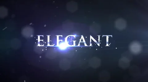 Elegant Trailer - Bokeh Light Particles Background Text Titles Stylish HD Intro Stock After Effects