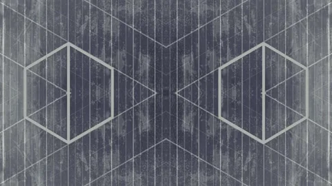 Elegant transformation of flat pattern of rectangles. 3d render loop animation Stock Footage 296636846