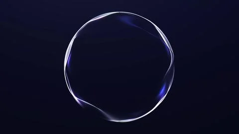 Elegant translucent digital orb with soft purple light on a dark background.. 스톡 일러스트