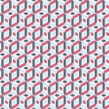 Elegant trendy hexagonal seamless pattern design for textile and printing Stock Illustration