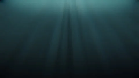 Elegant Underwater Abstract Light Rays With Bubbles Background Loop Stock Footage 311483052