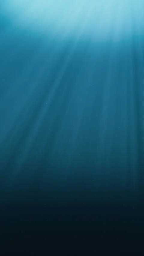 Elegant Underwater Abstract Light Rays With Bubbles Background Loop Stock Footage 311483060