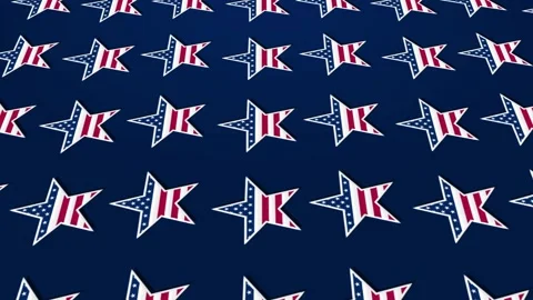Elegant USA-Inspired Star Pattern background Stock Footage 323367127