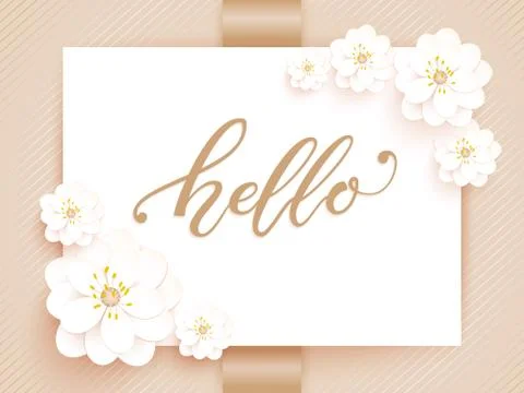 Elegant vector card. Vector invitation card with white background and frame w 스톡 일러스트