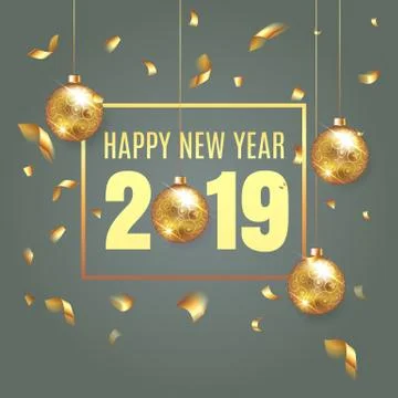 Elegant vector Christmas illustration background with fir-tree branches. Happy Stock Illustration