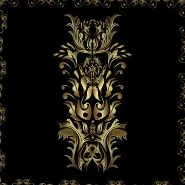 Elegant vector classic pattern. Seamless abstract background with repeating elem Illustrazione stock