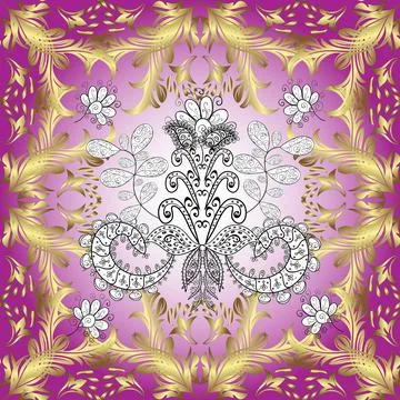 Elegant vector classic pattern. Seamless abstract background with repeating elem Stock Illustration