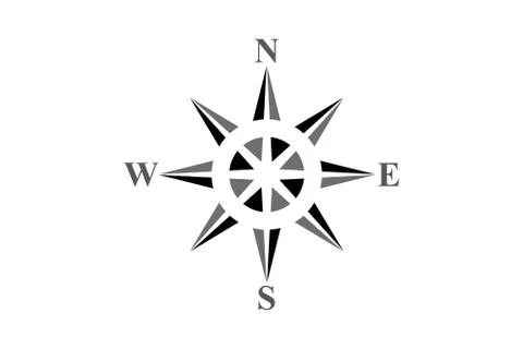 Elegant Vector Compass Stock Illustration