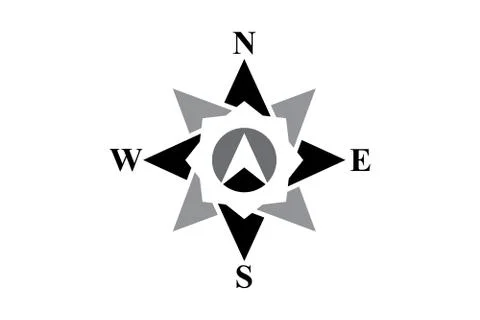 Elegant Vector Compass Stock Illustration