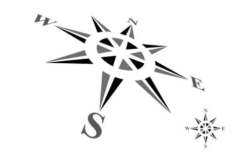 Elegant Vector Compass Stock Illustration