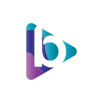 Elegant vector illustration of a triangle with the initials creative logo des Stock Illustration