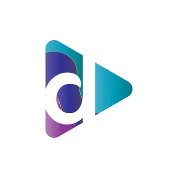 Elegant vector illustration of a triangle with the initials creative logo des Stock Illustration