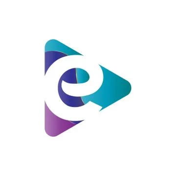 Elegant vector illustration of a triangle with the initials creative logo des Stock Illustration