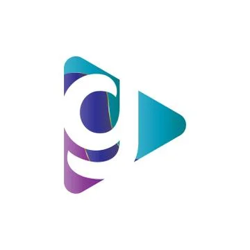 Elegant vector illustration of a triangle with the initials creative logo des Stock Illustration