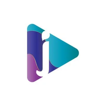 Elegant vector illustration of a triangle with the initials creative logo des Stock Illustration