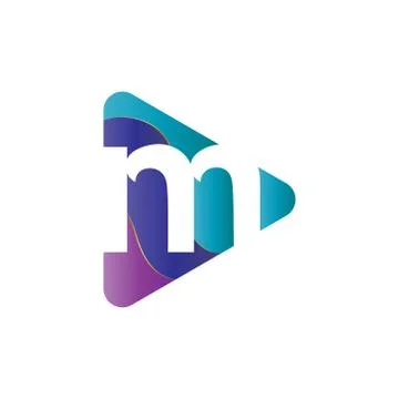 Elegant vector illustration of a triangle with the initials creative logo des Stock Illustration