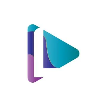 Elegant vector illustration of a triangle with the initials creative logo des Stock Illustration