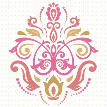 Elegant Vector Ornament in the Style of Barogue 스톡 일러스트