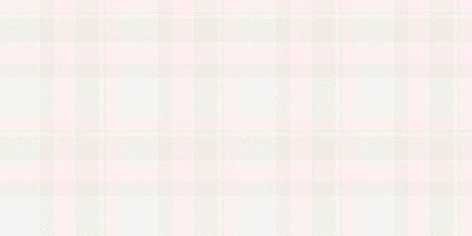 Elegant vector seamless pattern featuring a soft, pastel pink and cream plaid 库存插图
