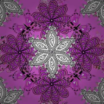 Elegant vector texture with floral elements. Cute floral pattern in the small fl Stock Illustration