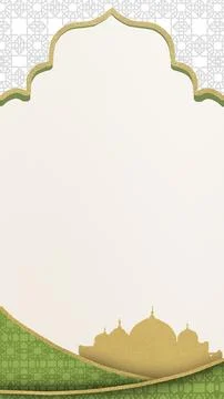 Elegant vertical background for Islamic festivals like Ramadan or Eid. Feat.. Stock Illustration