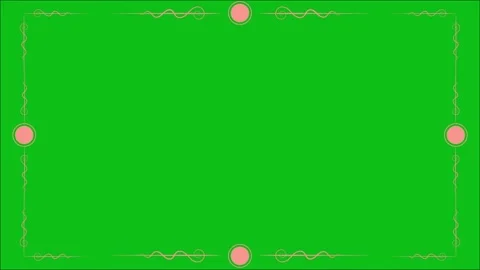 Elegant Vintage Border Frame Loop Video Overlay Collection Stock Footage 345922285
