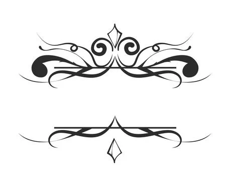 Elegant vintage decorative elements. Vector illustration Illustrazione stock