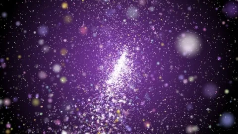 Elegant Violet Abstract With Snowflakes. Video stock 82681253