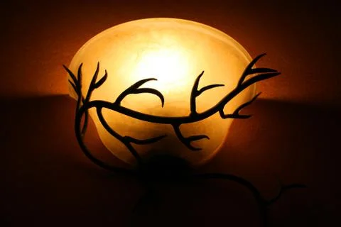 Elegant wall lamp Stock Photos
