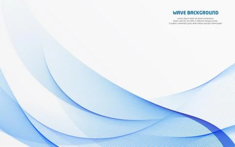 Elegant wave abstract background. Abstract wave lines background. Vector Illu Stock Illustration