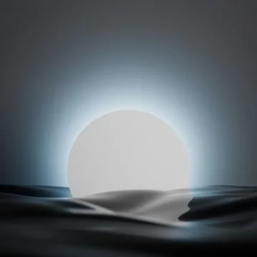 Elegant Wave Surface With Backlight Display Stock Photos