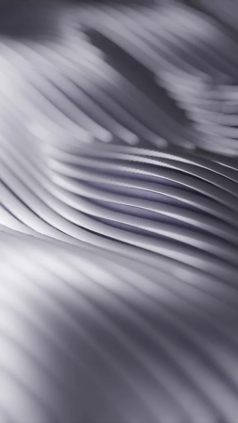 Elegant waves of metallic texture create stunning abstract design in gray tone Stock Footage 321955240