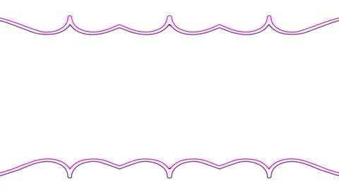 Elegant Wavy Line Frame Design Stock Footage 284391105