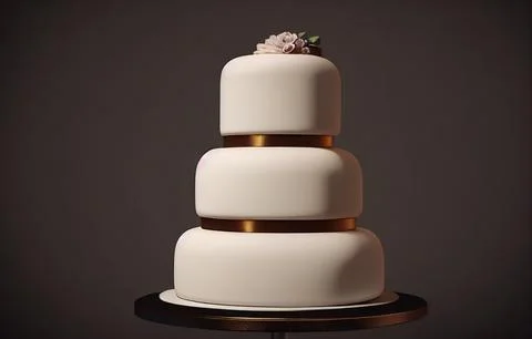Elegant Wedding Cake Stock Illustration