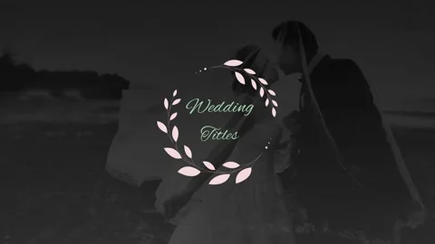 Elegant Wedding Titles After Effects素材