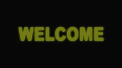 Elegant Welcome Text Looping Animation  Perfect for Intros, Presentations, .. Stock Footage 311983546
