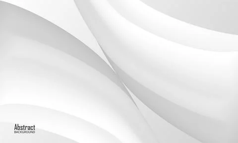 Elegant white abstract wave background. Abstract white wave design vector. Stock Illustration
