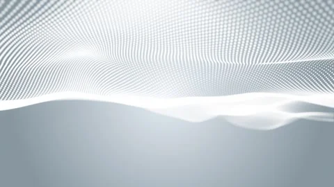 Elegant white abstract wave surface with flowing lines and soft depth Stock Footage 326780002