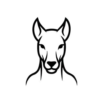 Elegant White Deer Head Vector. Stunning minimalist illustration of a noble.. Stock Illustration