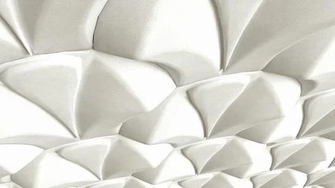 Elegant White Scallop Wall Texture 3d render. イラスト素材