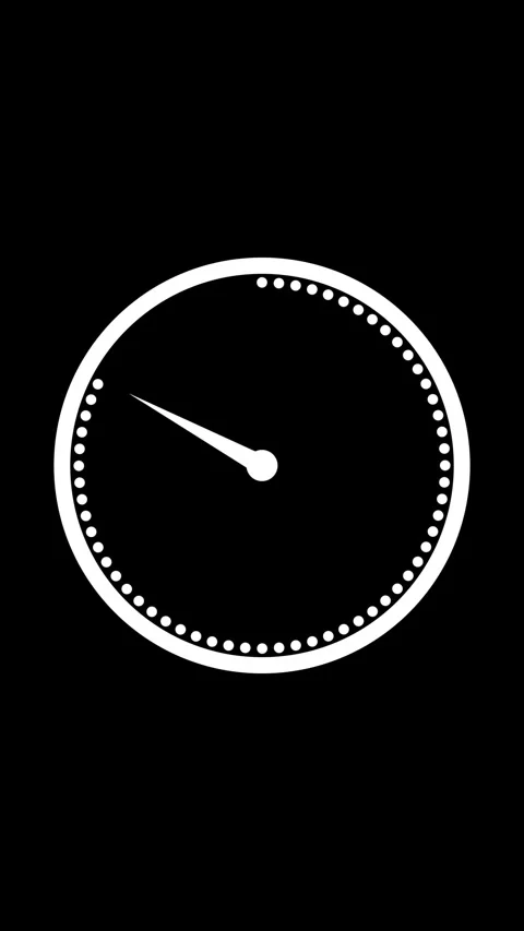 Elegant white speedometer graphic on dark background vertical format. Simpl.. Stock Footage 317216171