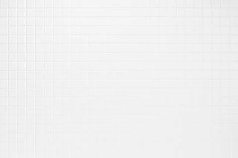 Elegant white tiny square ceramic tiles as texture, background, top view, in  Stock Photos