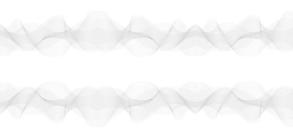 Elegant White Wavy Line Pattern for Minimalist and Modern Design Projects Stock Illustration