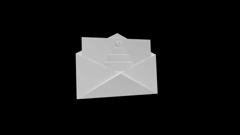 Elegant White Wedding Invitation Featuring Cake Design Embossed on Envelope 動画素材 341921375