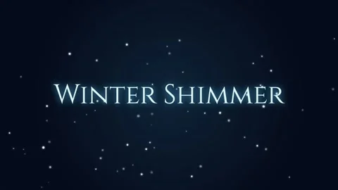 Elegant winter shimmer backdrop with glowing magical text effect for holidays Stock Footage 337502749