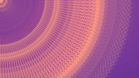 Elegant wire digital seamless loop animated structure. 3d rendering HD Stock Footage 234523805