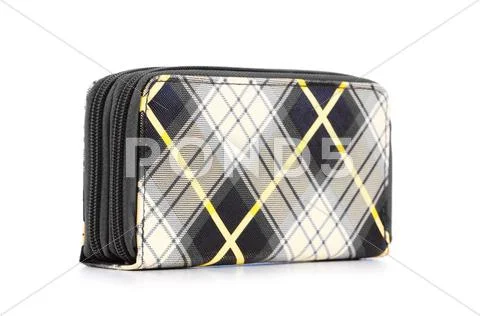 Elegant woman bag on white Stock Photos