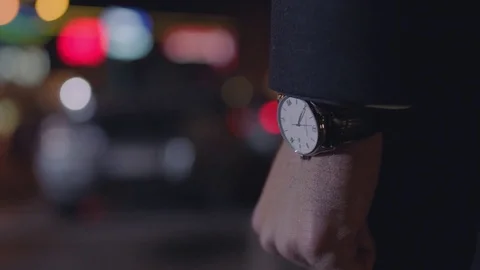 Elegant Wristwatch Stock Footage 72838976